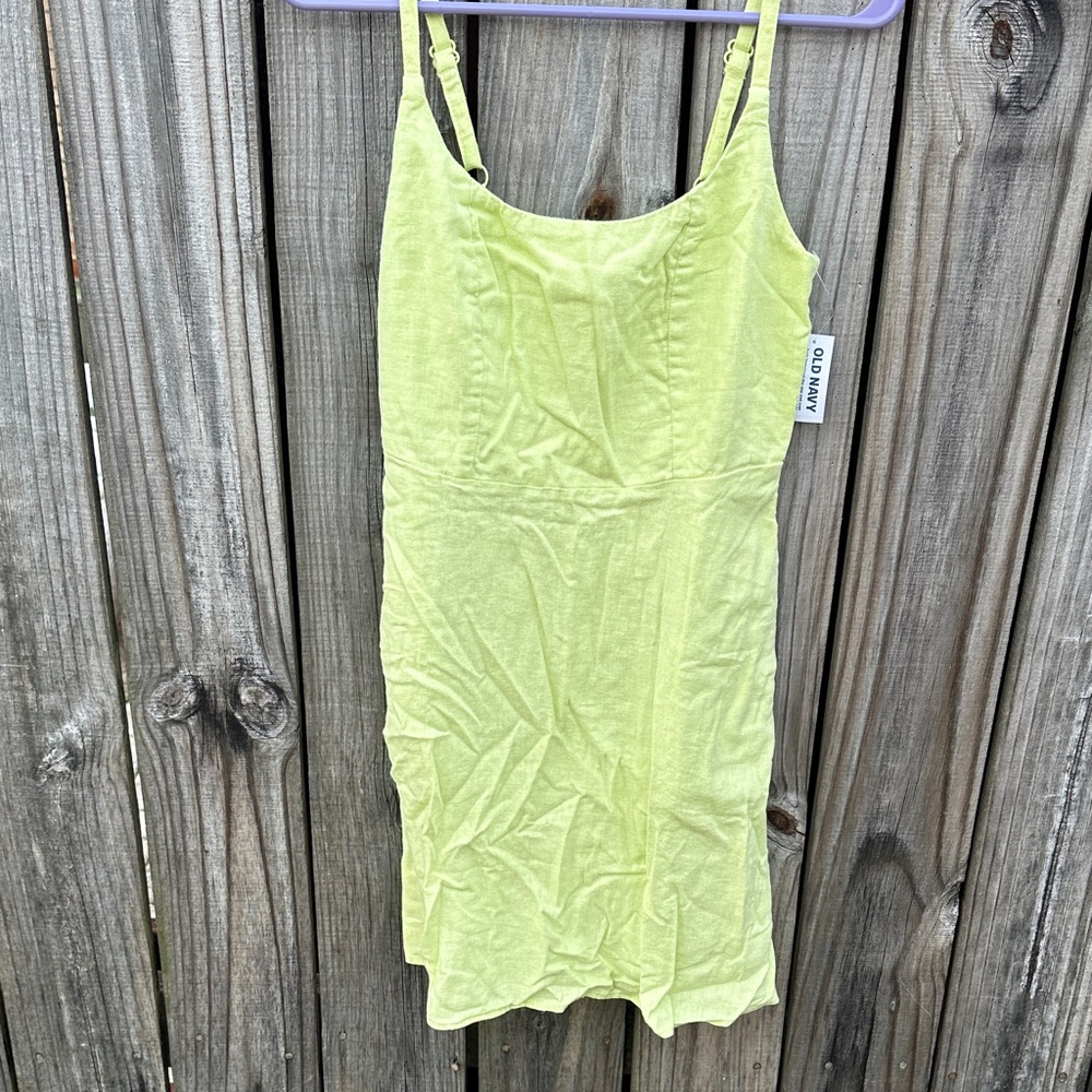 Old Navy Bright Green Slip Dress